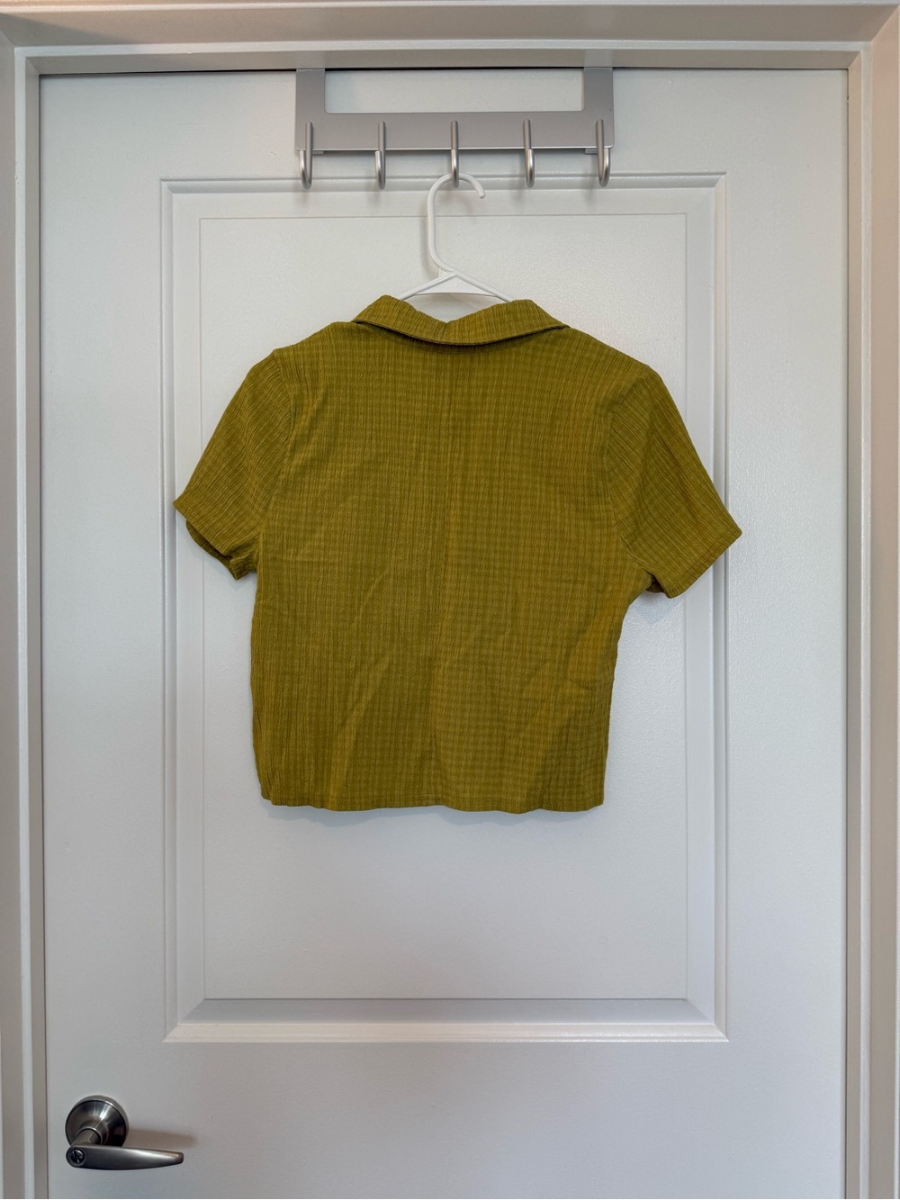 Madewell Olive Green Short Sleeve Button-Down Top - Picture 2 of 10